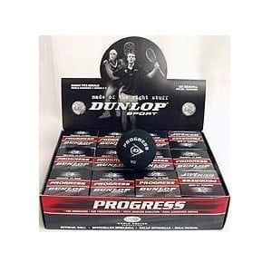 Dunlop Progress Squash Balls - 1 Dozen Balls