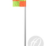 WHITE PRO FLEX 50MM POLE WITH FLAG, SOCKET & LID