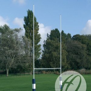 NO. 2 STEEL RUGBY POSTS - 9M SOCKETED