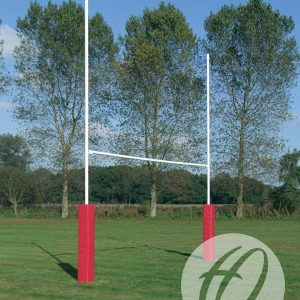 NO 3 STEEL RUGBY POSTS - 6M SOCKETED